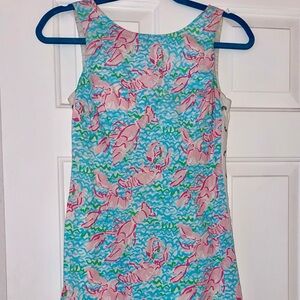 LILLY PULITZER Colorful Lobster Print Dress